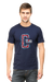 USA California Navy Blue T-Shirt for Men