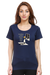 Everything's a Story Navy Blue T-Shirt for Women