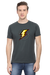 Lightning Bolt T-Shirt for Men - Steel Grey