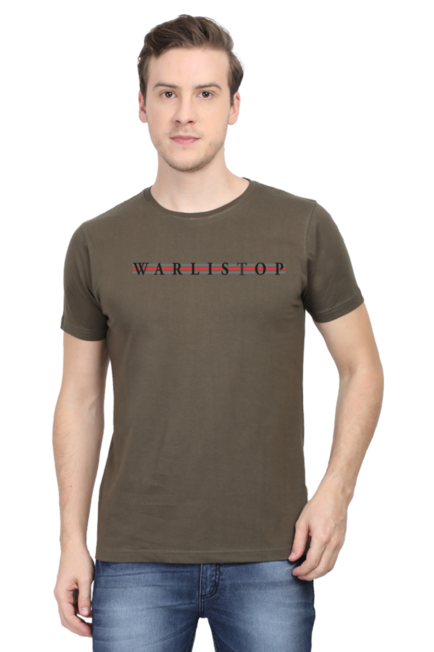 Olive Green Warlistop T-Shirt for Men