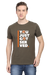 Coffee Brown Plus Size T-Shirt for Men