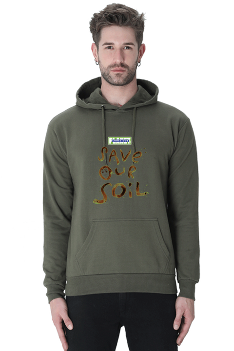 Save Our Soil Unisex Sweatshirt Hoodies - Olive Green
