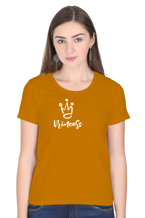 Princess T-Shirt for Women - Mustard Yellow