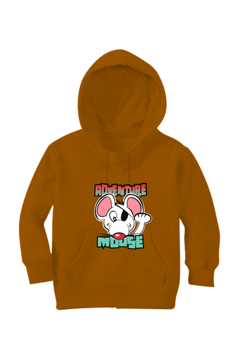 Adventure Mouse Mustard Yellow Hoodies for Babies & Toddlers