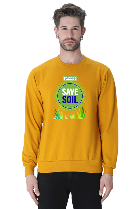 Save Soil Mustard Yellow Sweatshirt for Men & Women