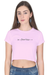 Baby Pink Fearless Crop Top for Women