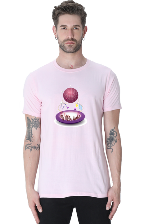 My Meta World Baby Pink T-shirt for Men