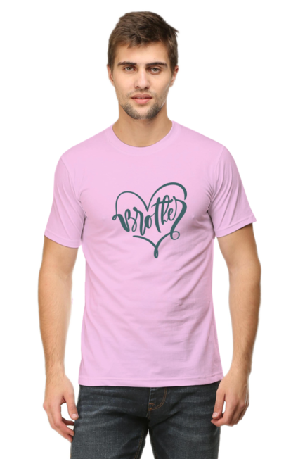 Raksha Bandhan Brother Baby Pink T-Shirts for Men