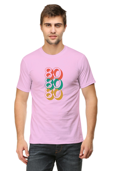 Eighty Eighty Eighty T-Shirt for Men - Baby Pink