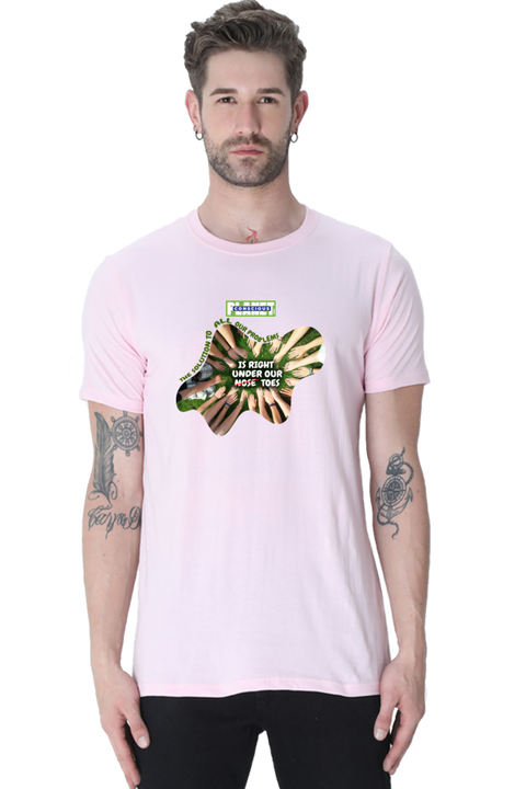 The Solution to All Our Problems T-shirt for Men - Light Baby Pink