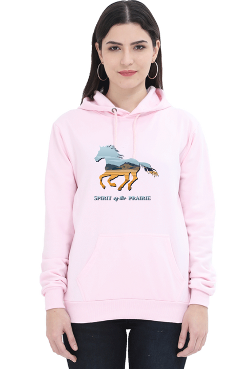 Spirit of the Prairie Pink Sweatshirt Hoodies for Women