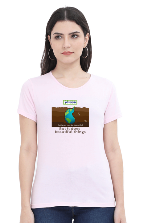 Soil May Not Be Beautiful T-shirt for Women - Lavender