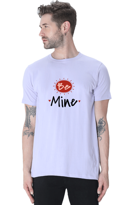 Be Mine Valentine's Day T-shirt for Men - Lavender