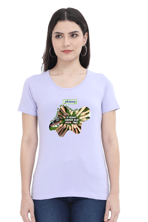 The Solution to All Our Problems T-Shirt for Women - Lavender