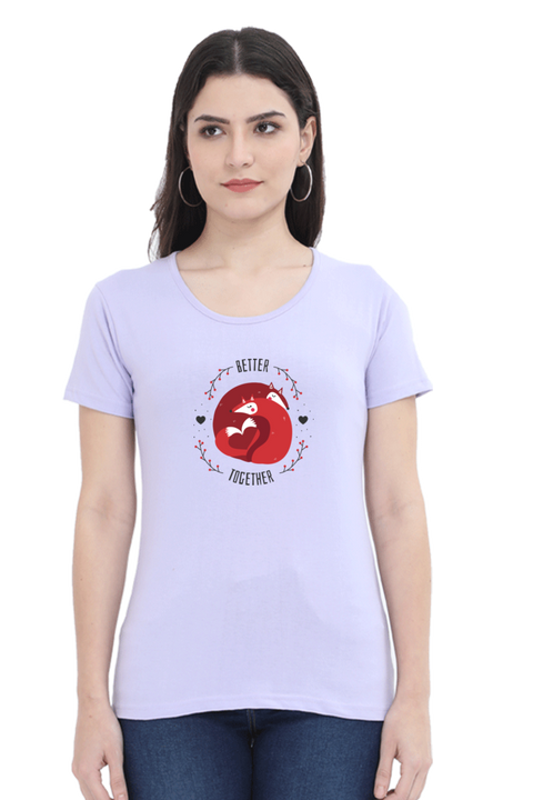 Better Together Valentine T-Shirt for Women - Lavender