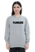 Flawless Black Sweatshirt for Women - Grey Melange