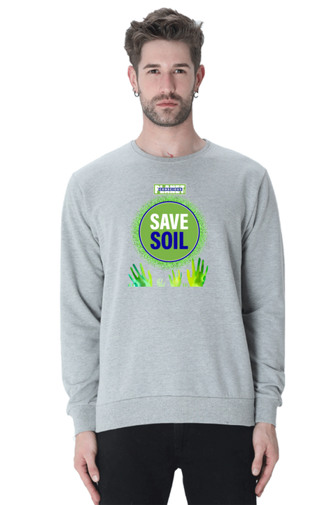 Save Soil Grey Sweatshirt for Men & Women
