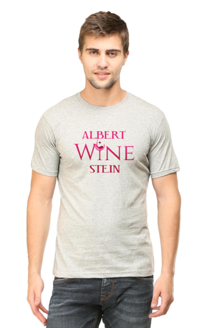 Albert-Wine-Stein Grey T-Shirt for Men