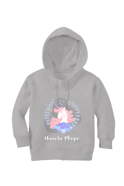 Unicorn Magic Grey Hoodie Sweatshirt