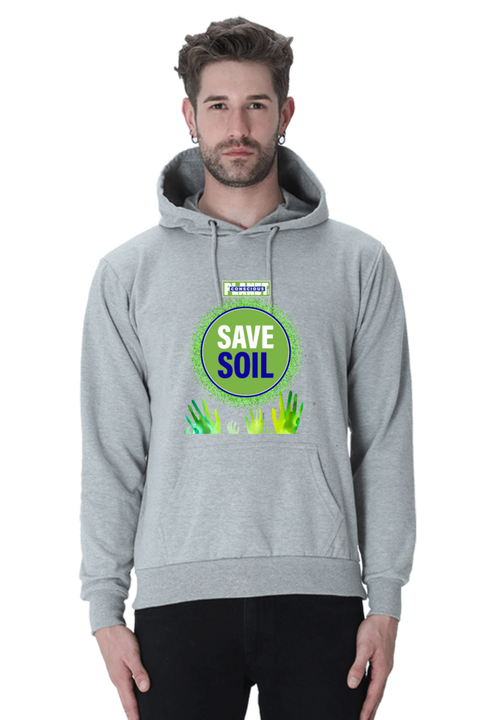 Save Soil Unisex Grey Sweatshirt Hoodies