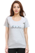 Grey Yoga Inhale Exhale T-shirt for Women