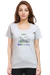 Sadhguru Journeys to Save Soil T-shirt for Women - Grey Melange