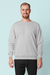 Unisex Grey Melange Sweatshirt for Men