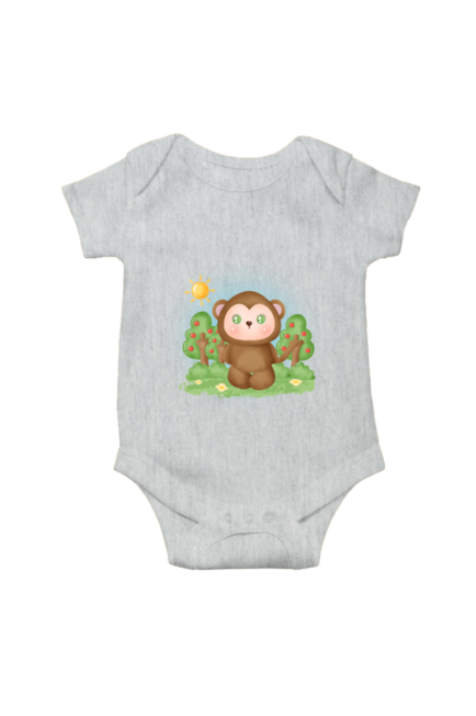 Sunshine Baby Monkey Grey Rompers for Babies