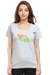 Indian Bubbles T-Shirt for Women - Grey