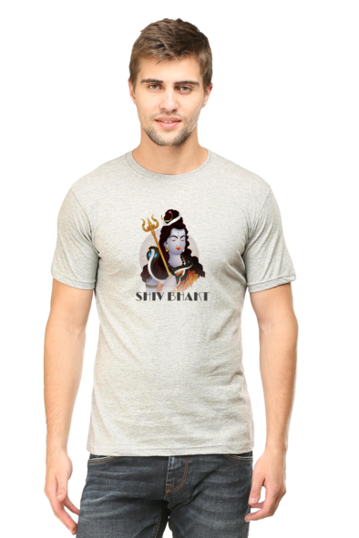 Shiv Bhakt Grey T-Shirt for Men