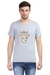 Tribal Forest Bear Grey V-Neck T-Shirt for Men