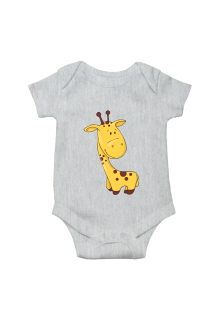 Cute Baby Giraffe Grey Rompers for Babies