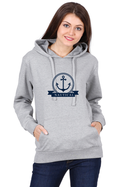 Unisex Nautical Sweatshirt Hoodies - Grey