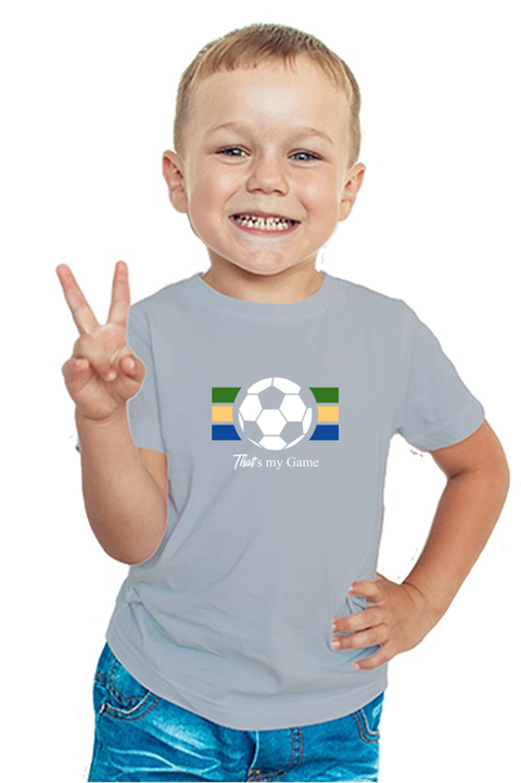 Grey Football T-Shirt for Boy 