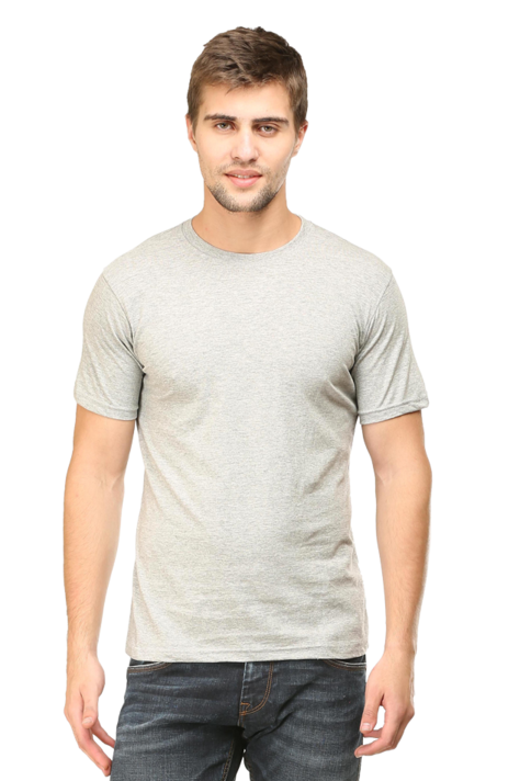Grey Men Plain T-Shirts