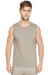 Grey Round Neck Sleeveless T-shirt for Men