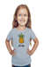 Pineapple Aloha Grey T-Shirt for Girl