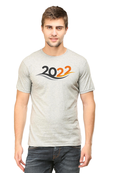 New Year 2022 Oversized T-shirt for Men - Grey
