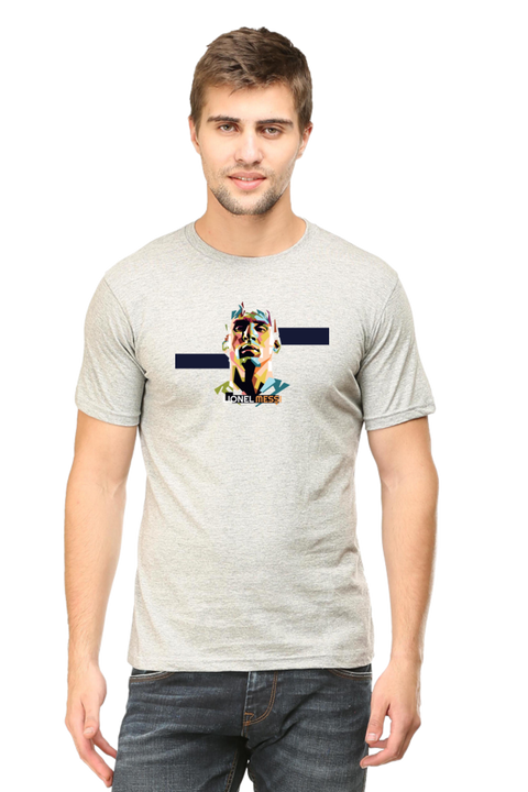 Lionel Messi Grey T-Shirt for Men