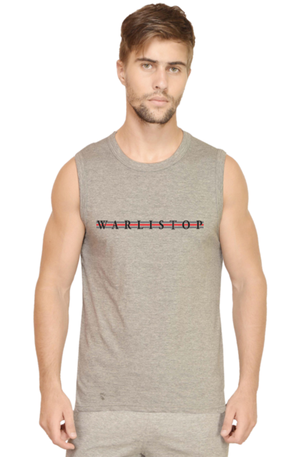 Grey Warlistop Men's Gym Vest