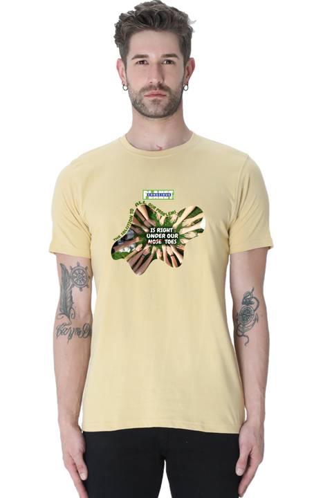 The Solution to All Our Problems T-shirt for Men - Beige