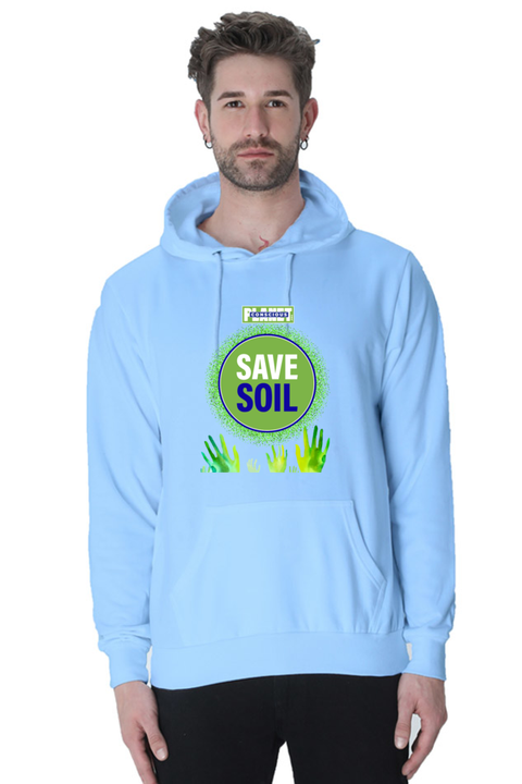 Save Soil Unisex Baby Blue Sweatshirt Hoodies