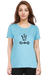 Crown Princess T-Shirt for Women - Sky Blue