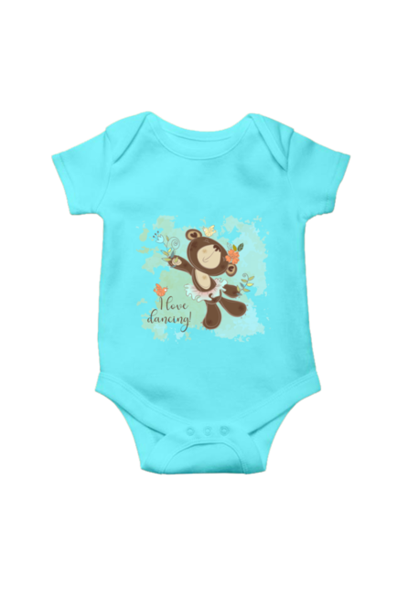 Sky Blue I love Dancing Rompers for Babies
