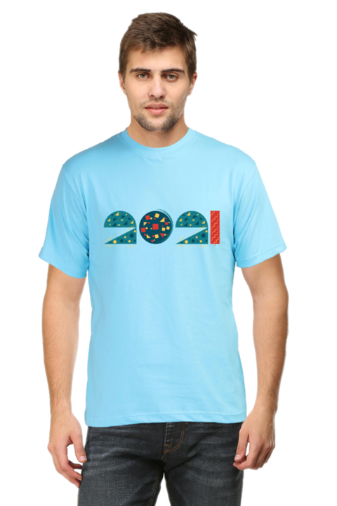 Sky Blue 2021 T-Shirt for Men