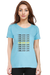 Sky Blue T-Shirt for College Girl