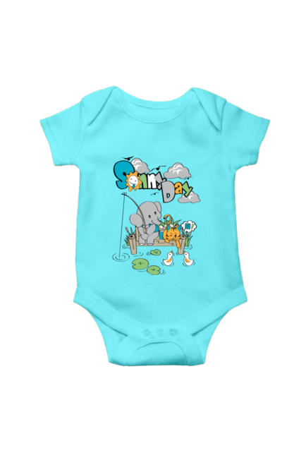 Sky Blue Sunny Days Rompers for Baby