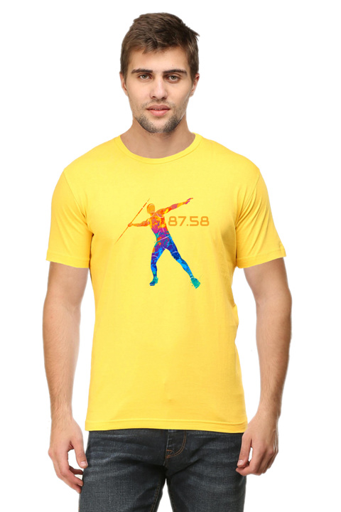 Javelin Throw 87.58 Yellow T-shirt for Men