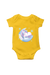 Unicorn on the Moon Yellow Rompers for Baby