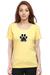 I Love My Dog Yellow T-shirt for Women